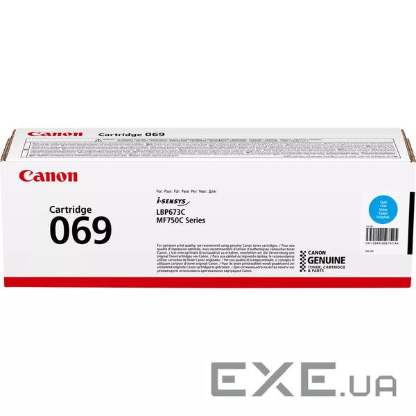 Картридж Canon 069 Cyan 1.9K (5093C002)