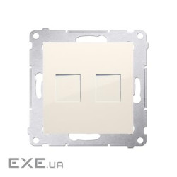 Адаптер інформаційний Premium 2xRJ45 Keystone, кремовый (DKP2.01/ 41) (DKP2.01/ 41) (D (DKP2.01/41)