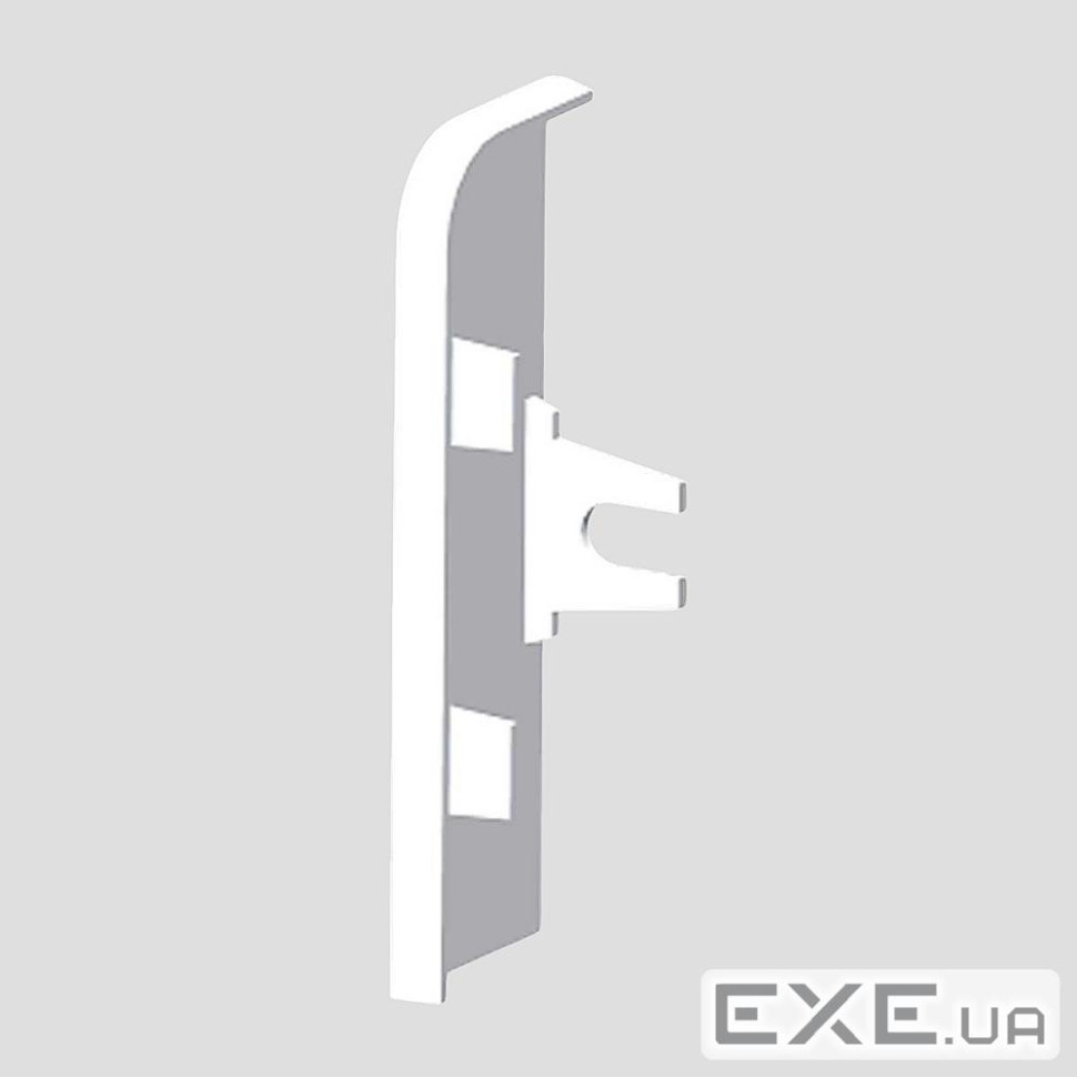 Заглушка лівостороння для LP 80x25 , Серія LP (плінтусні), ПВХ (8821 L_HB)