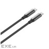 Кабель Type-C - Type-C, 2 м, Black, ColorWay, 240 Вт , 5A, PVC / Aluminum Alloy (CW-CBPDCC070-BK)