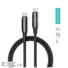 Кабель Type-C - Type-C, 2 м, Black, ColorWay, 240 Вт , 5A, PVC / Aluminum Alloy (CW-CBPDCC070-BK)
