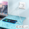 Зарядний пристрій HOCO N22 Jetta USB-C PD25W + cable USB-C to Lightning White (6931474760074)