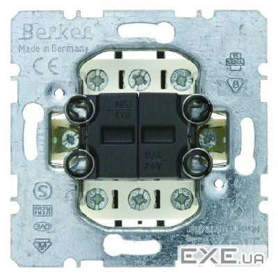 Вимикач 2-клавішний універсальний (механізм) 10АХ/250В (303808) (303808)