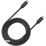 Дата кабель USB-C to USB-C 2.0m UC-42 5A 240W(ERP) E-MARK,black Canyon (CNS-USBC42B)
