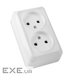 Розетка ELM Simply OD-20 двойная без заземления (41-0033)