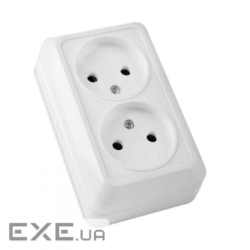 Розетка ELM Simply OD-20 двойная без заземления (41-0033)
