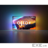 Телевізор 65" Philips OLED+ 4K 144Hz Smart Google TV Black Ambilight Bowers & Wi (65OLED910/12)