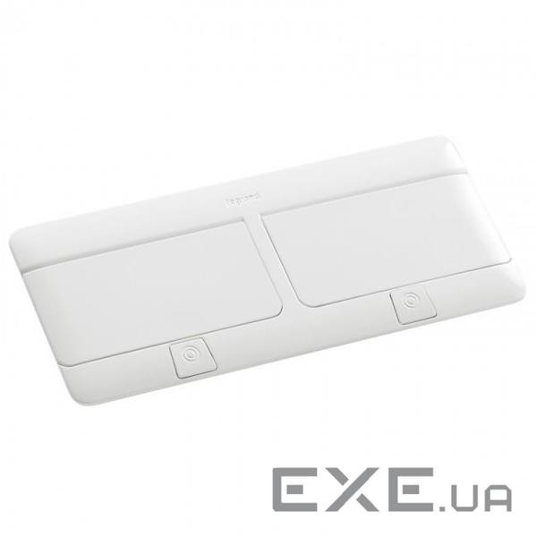 Висувний люк Legrand настільного монтажу 2х4 модулі з монт. компл., білий (654004) (654004)