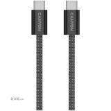 CANYON cable OnWire 60MG C-C 60W Magnet Braided 1m Black (CND-CCMG60AB15B)