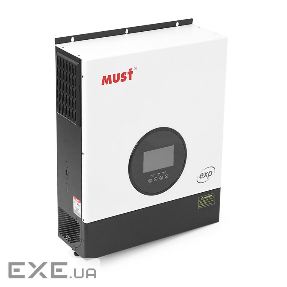 Гібридний інвертор MUST PV19-10048EXP, 10 кВт, 48 В, струм заряду 150 А, однофазний, 90-450 В, 2-MPP