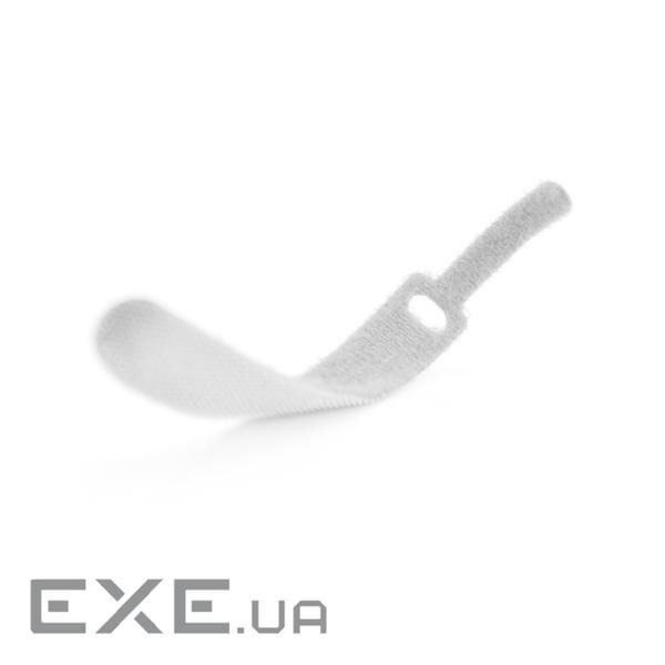 Стяжки на липучці 12*200мм, білі, ціна за штуку (02653) (02653)