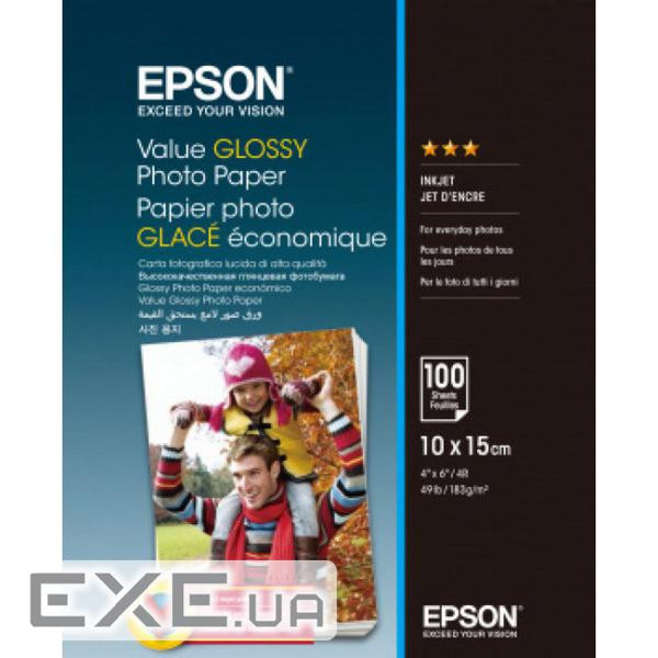 Фотопапір Epson 10х15 Value Glossy Photo (C13S400039)