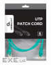 Патч корд PP6U-1M / G, UTP, категорія. 6, литий, 50u "штекер із засувкою, 1 м, зелений (PP6U-1M/G)