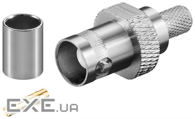 Гніздо FreeEnd-BNC/75ohm,/F конектор обжимний RG59/U Gold (75.01.1358-100) RG59/U Gold (75.01.1358-100)