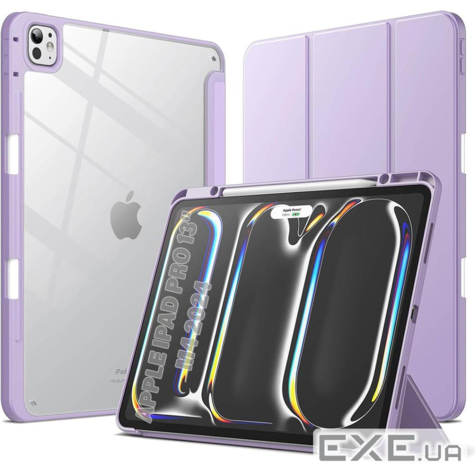 Чeхол-книжка BeCover Soft Edge TPU с креплением Apple Pencil для Apple iPad Pro 13" M4 2024 (711719)