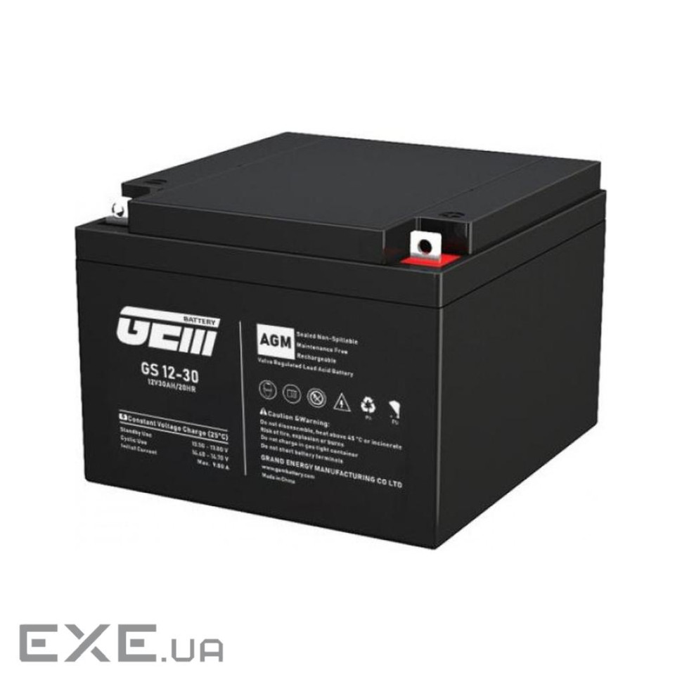 Батарея до ДБЖ GEM GS 12V-30Ah (GS 12-30)