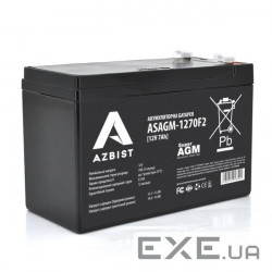 Акумуляторна батарея Azbist 12V 7AH (ASAGM-1270F2/01350) AGM