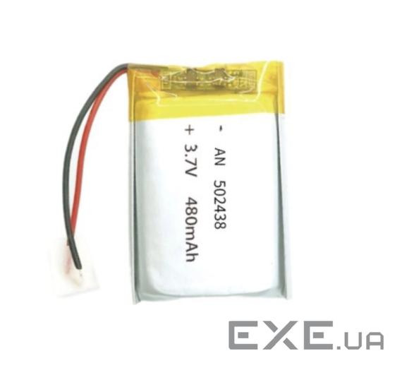 Літій-полімерний акумулятор 5*24*38mm (Li-ion 3.7В 480мА&middot,ч) (502438)