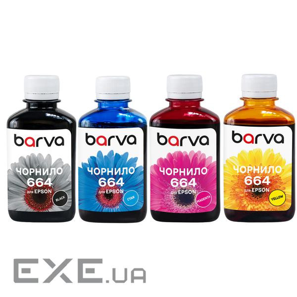 Чорнило Barva Epson 664, 4x180 г BK/C/M/Y (E-L100-180-MP)