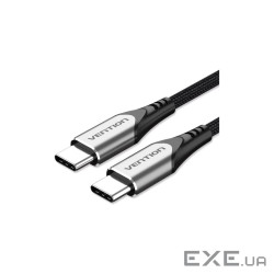 Дата кабель USB-C to USB-C 2.0m aluminum gray Vention (TADHH)