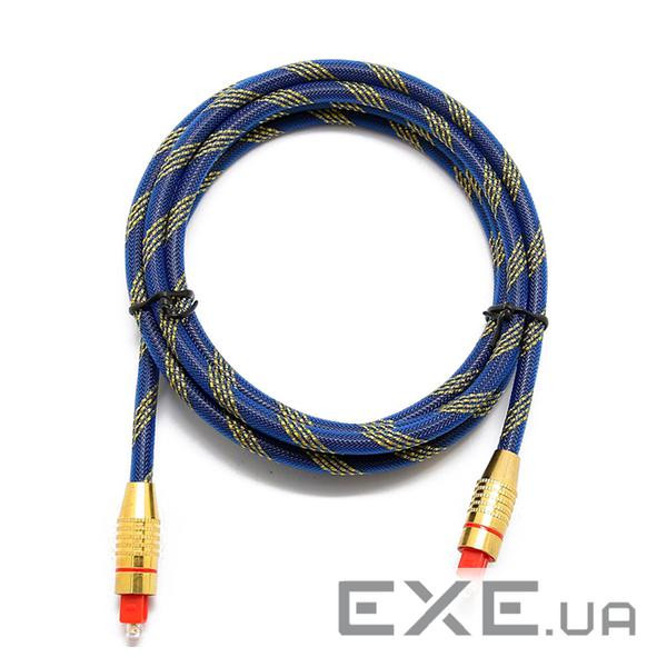 Кабель оптичний цифровий стерео в нейлонової оплетки 1,5m, OD7.0 (мм) ( (YT-NBODSC-1.5 OD7.0 (мм))