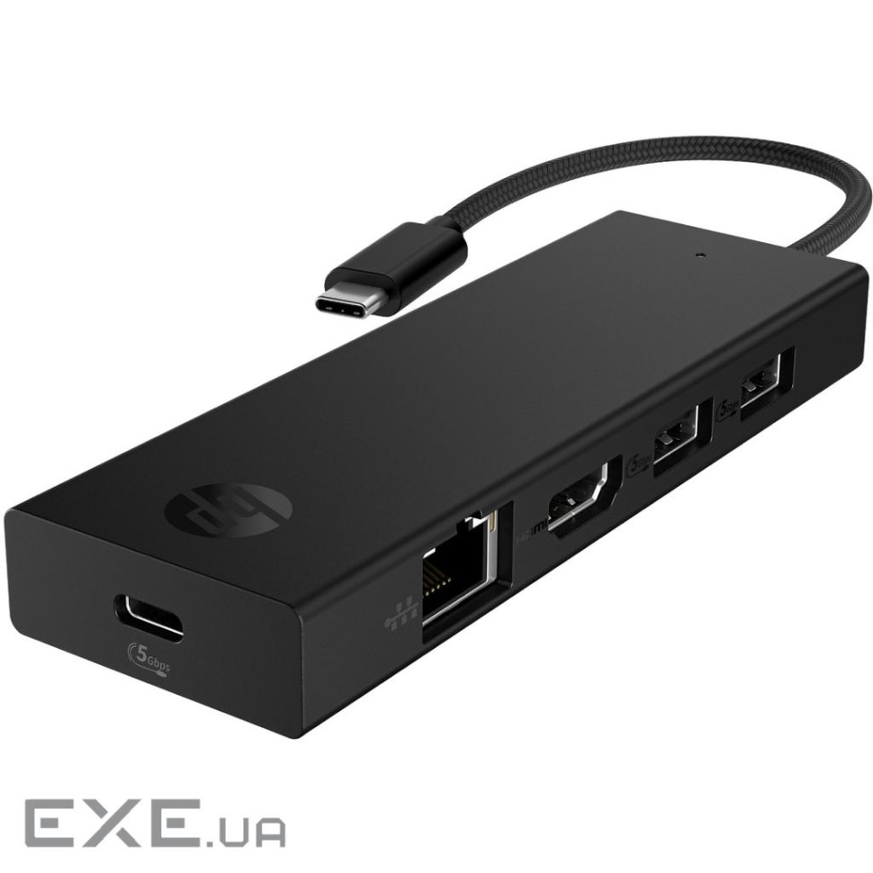 Хаб USB 3.0 ->HDMI/USB2.0x2/USB-C PD/Ethernet Hub HP (BR1U3AA)