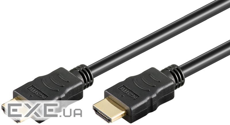 Кабель монітора-сигнальний HDMI M/M 5.0m,HS+HEC+ARC 4K@60Hz v2.0 HDR,чорний (75.06.0624-1) (75.06.0624-1)