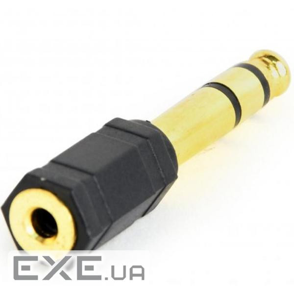 Перехідник 6.35мм M / F 3.5 мм Cablexpert (A-6.35M-3.5F)