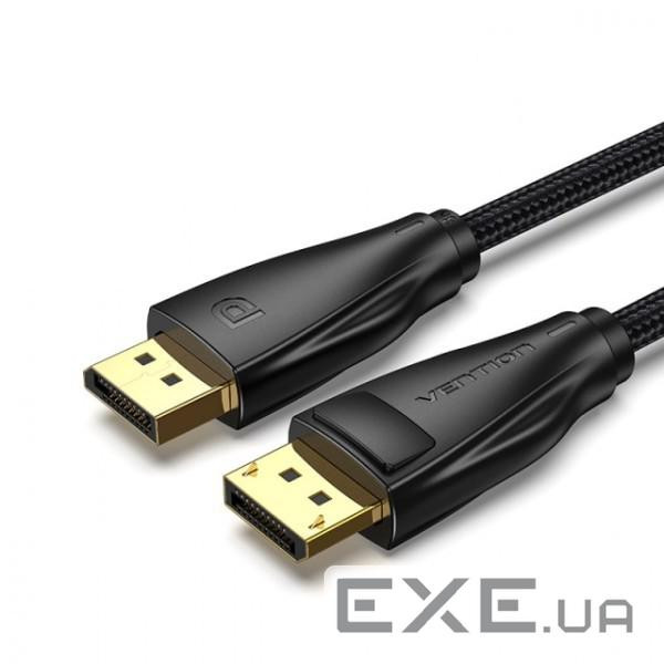 Кабель Vention DisplayPort v1.4 3 м Black, 8K 60 Hz, 4K 144Hz, 2K 165Hz, 1080P 240Hz (HCCBI)