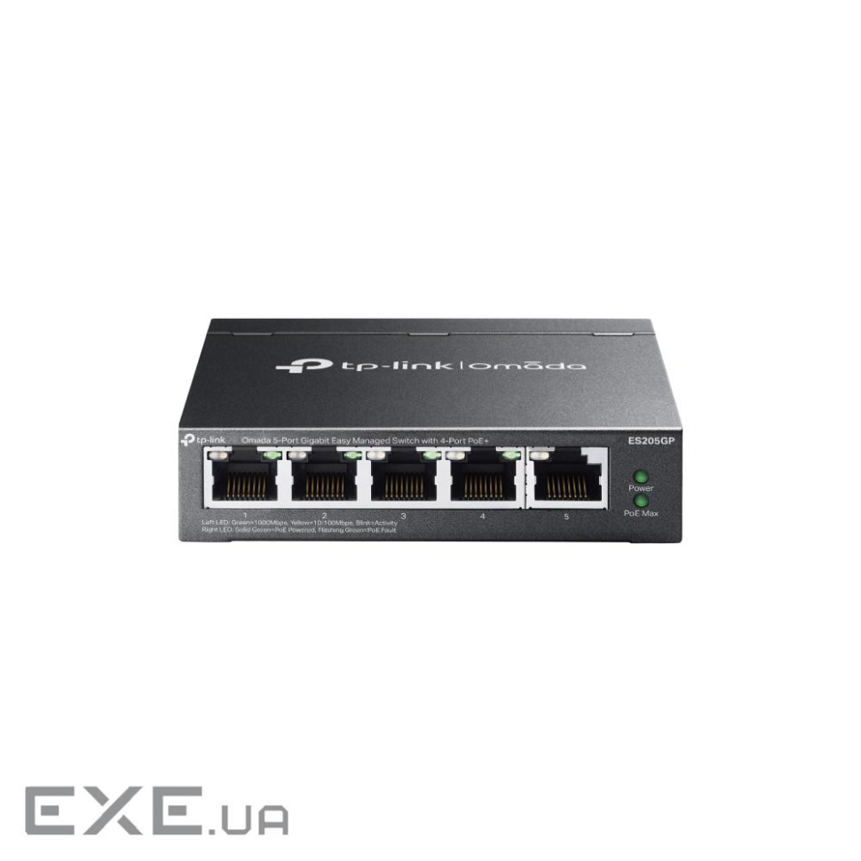 TP-LINK Switch Omada ES205GP 5xGBit 4xPoE+ Managed