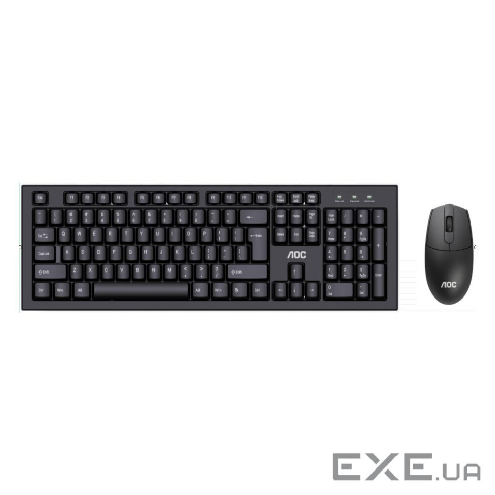 Комплект AOC KM210B Wireless UA Black (KM210B/97)