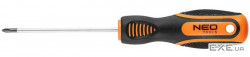 Викрутка Neo Tools хрестова, PH0 x 75 мм , CrV (04-177)