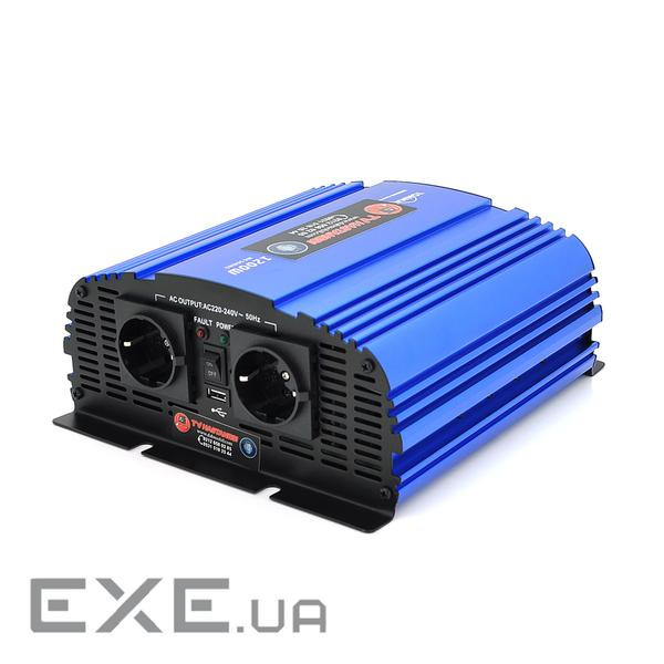 Інвертор напруги Tommatech MS-1200, 24V / 220V, 1200W з апроксимованою синусоїдою, 2Shu (MS-1200-24) , 2Shu (MS-1200-24)