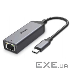 Мережевий адаптер USB-C2.0 REAL-EL CE-150 Space Gray (EL123110004)