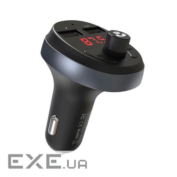 Автомобільний зарядний пристрій Hoco E41, Black, 2xUSB, 2.4A, FM-модулятор (E41 Black)