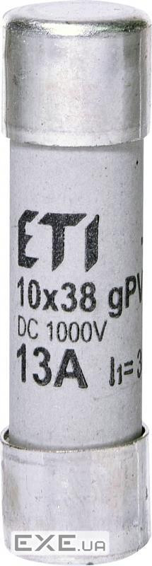 Запобіжник ETI CH 10x38 gPV 13A 1000V (30kA) (2625078)
