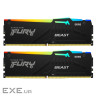 Модуль пам'яті KINGSTON FURY Beast RGB EXPO Black DDR5 6400MHz 64GB Kit 2x32GB (KF564C32BBEAK2-64)