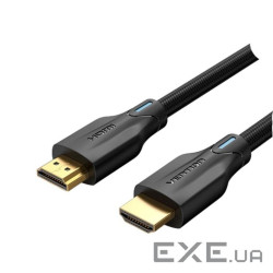 Кабель Vention Cotton Braided 8K HDMI-HDMI v2.1 Cable 2M Black (AAUBH)