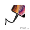 Кабель BOROFONE BX30 Silicone Lightning 1m, 2.4A Black (BX30LB)