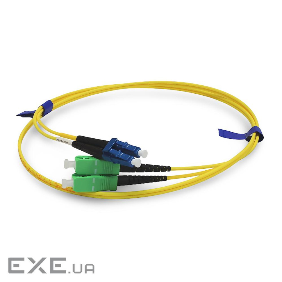 Патчкорд SC/APC-LC/UPC SM 0.5 м Duplex Slim (PC-0.5SC/APC-LC/UPC(SM)D(ON)S)