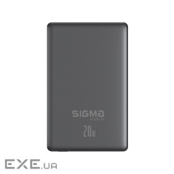 Батарея універсальна Sigma X-power SI10A7QL-MAG grey 10000mAh, Magnetic wireless 15W (4827798955116)