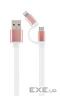 Дата кабель USB 2.0 AM to Lightning + Micro 5P 1.0m Cablexpert (CC-USB2-AM8PmB-1M-PK)