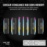 Модуль пам'яті CORSAIR Vengeance RGB Black DDR5 5200MHz 32GB Kit 2x16GB (CMH32GX5M2B5200C40)