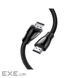 Кабель мультимедійний HDMI M to HDMI M 5.0m braided HD140 black Ugreen (80405)