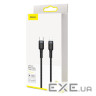 Дата кабель USB-C to Lightning 1.0m 18W 2.1A Cafule Black-Grey Baseus (CATLKLF-G1) (CATLKLF-G1 1м)
