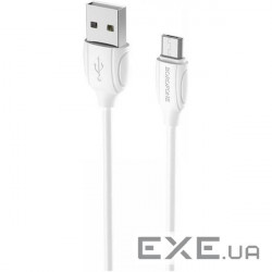 Кабель BOROFONE BX19 Benefit Micro-USB 1м White (BX19MW)
