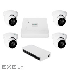 Комплект відеоспостереження на 4 камери GV-IP-K-W95/4 5MP