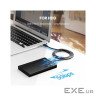 Дата кабель USB 3.0 AM to USB-C 1.5m 3A US184 black Ugreen (20883) (90403219)