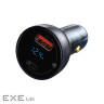 Зарядний пристрій Baseus USB + USB-C QC3.0 65W Particular Digital Display gray (CCKX-C0G)