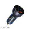 Зарядний пристрій Baseus USB + USB-C QC3.0 65W Particular Digital Display gray (CCKX-C0G)
